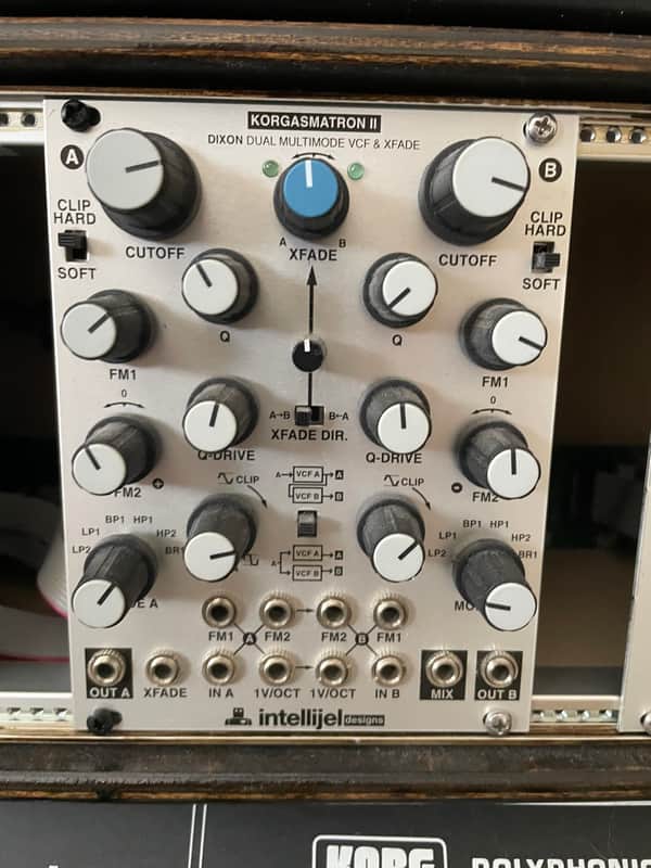 Intellijel Korgasmatron II Dual VCF / VCO / Crossfade Eurorack Synth Module 2013 - 2017 - Silver image 1