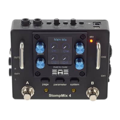 Elite Acoustics | EAE | StompMix 4 | 4Ch Digital Mixer Pedal | w/ DSP Gate, Compressor, EQ, Reverb & Delay - StompMix 4 ONLY image 8