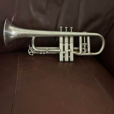 Conn Victor (model 4A) Bb and A cornet (1923) SN 199151 (Silver plated) (very rare) (opera glass - micro tuner)(professional) image 6