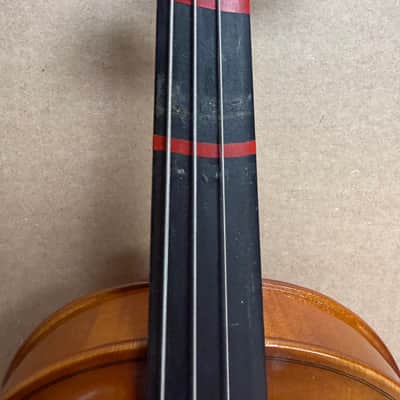 Josef Lorenz Luby (Schönbach) Czechoslovakia 4/4 Size Violin Outfit w/ Bow – Used, Good Condition image 4
