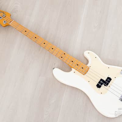 1982 Fender JV Precision Bass ‘57 Vintage Reissue PB57-70 Olympic White Ash Body, Japan MIJ Fujigen image 12