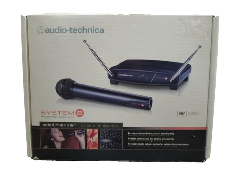 Audio-Technica ATW802T2 VHF System 8 Wireless Handheld System- Black image 1