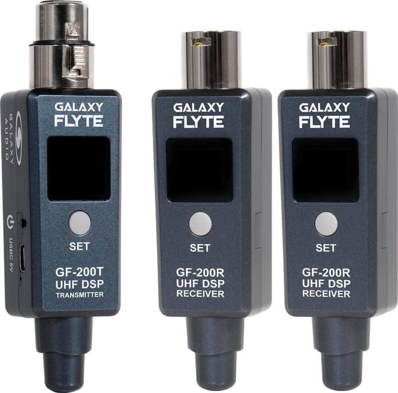 Galaxy Audio Flyte GF-200-2 UHF Wireless XLR System - 500MHz-523MHz image 1