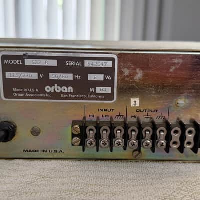 Orban 622B Dual-Channel 4-Band Parametric Equalizer w/ Pigtails imagen 4