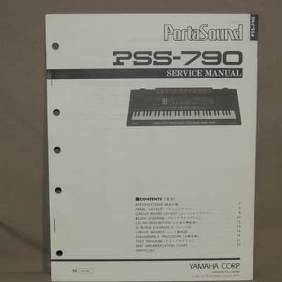 Yamaha PortaSound PSS-790 Service Manual [Three Wave Music]
