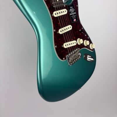 2025 Fender American Professional Classic Stratocaster 2025 Faded Sherwood Green Metallic w/ Tortoise Guard Comes with aftermarket case.( Pictured) image 2