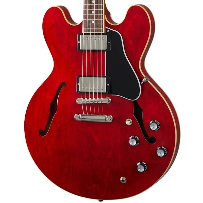 Gibson ES-335 Semi-Hollow Body Electric Guitar Sixties Cherry image 1