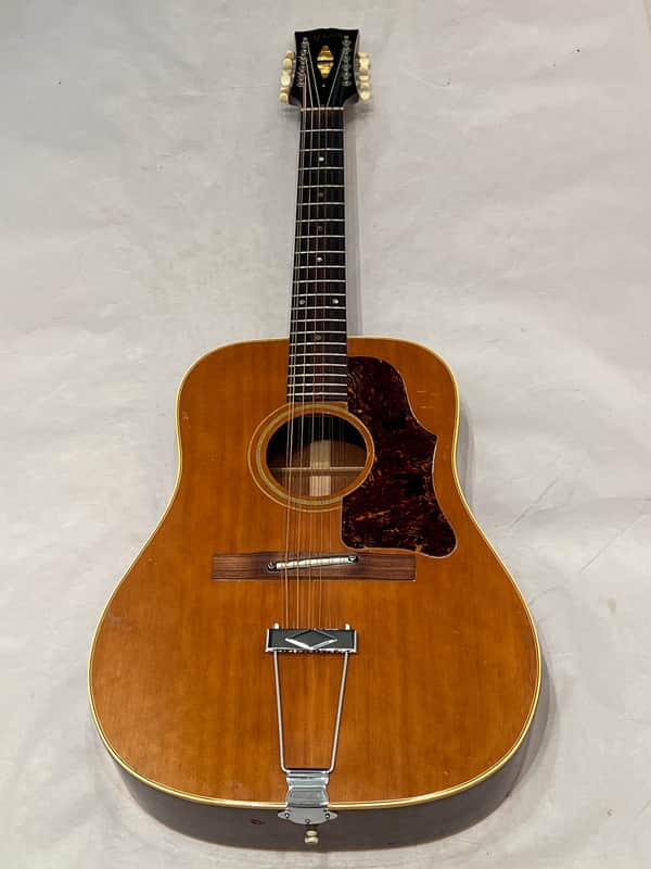 Gibson B-45-12 12 String Acoustic Guitar 1968 Natural