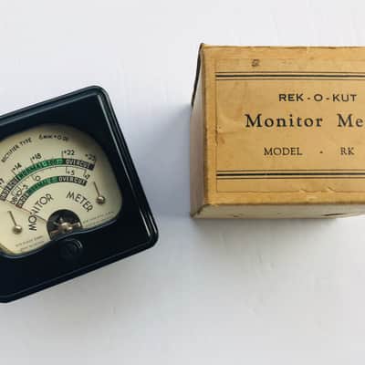 NOS Rek-O-Kut VU meter for Record Cutting Lathe image 2
