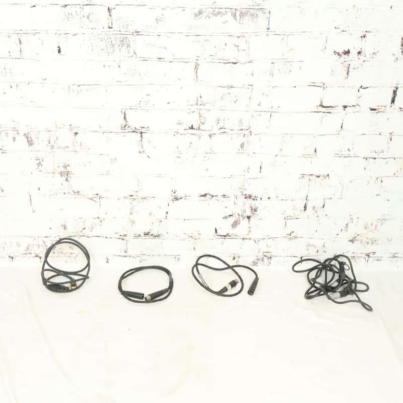Lot of 4 - 3 pin XLR Low Impedance Microphone Cables image 1