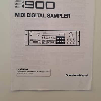 Akai S900 + ASK 90 Operator's Manual + Service Manual