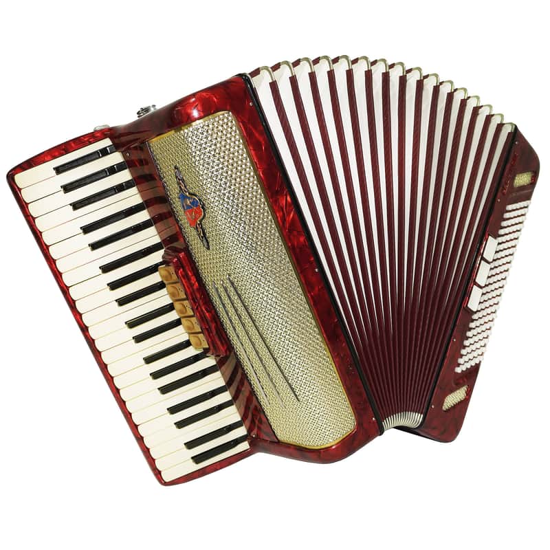 Barcarole Prominenz Piano Accordion made in Germany 120 Bass Buttons New Straps Case 2230, Rich and Bright sound, Concert Accordion for Adults image 1