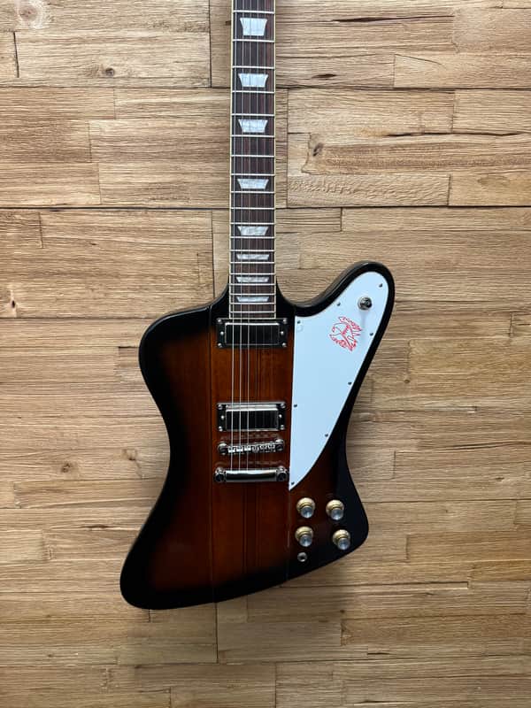 ギター 2020 Epiphone Firebird Vintage Sunburst Epiphone Firebird Electric Guitar- 2020 - Vintage Sunburst- 7lbs