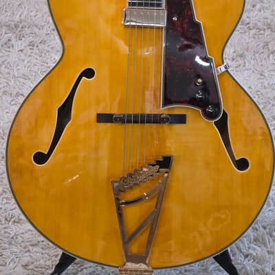 D'Angelico Premier EXL-1 Hollow Body Archtop with Ebony Fretboard Honey Blonde FREE CASE image 1