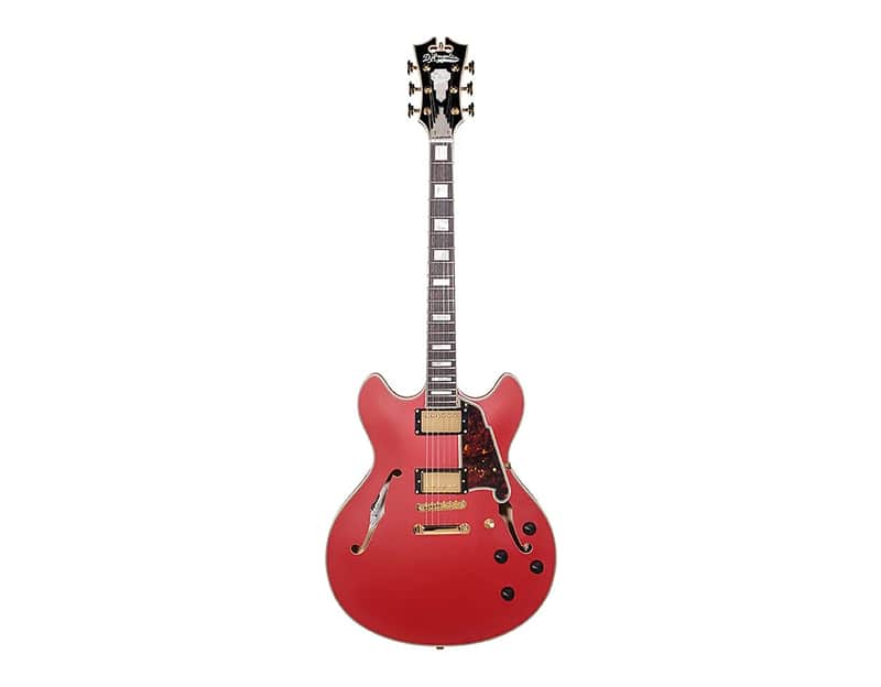 D'Angelico Deluxe DC Semi-Hollow Double Cutaway with Stop-Bar Tailpiece image 1