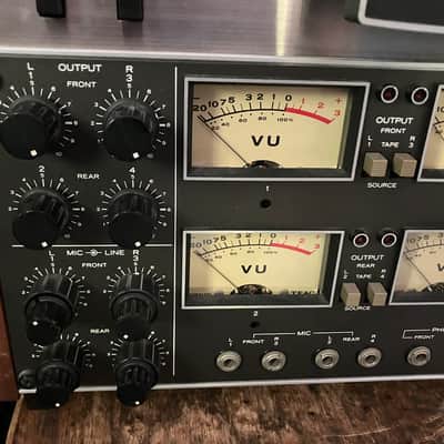 PLEASE READ AD!!! TEAC A-2340SR 1/4" 4-Track 4-Channel Quad Auto Reverse Reel to Reel Tape Deck Recorder 1970s - Silver image 2