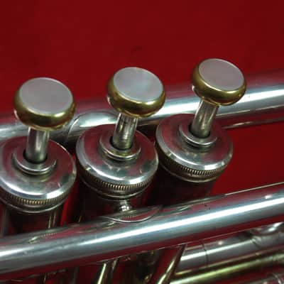 Benge Los Angeles Claude Gordon CG model Bb trumpet 1980 - Silver image 5