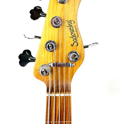 Sadowsky MetroExpress 21-Fret Vintage J/J 5st. Fretless 2023 - Gloss Black image 5