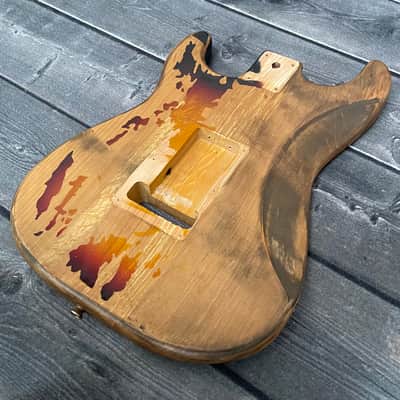 Rory Gallagher Stratocaster Body Sunburst Heavy Relic image 8