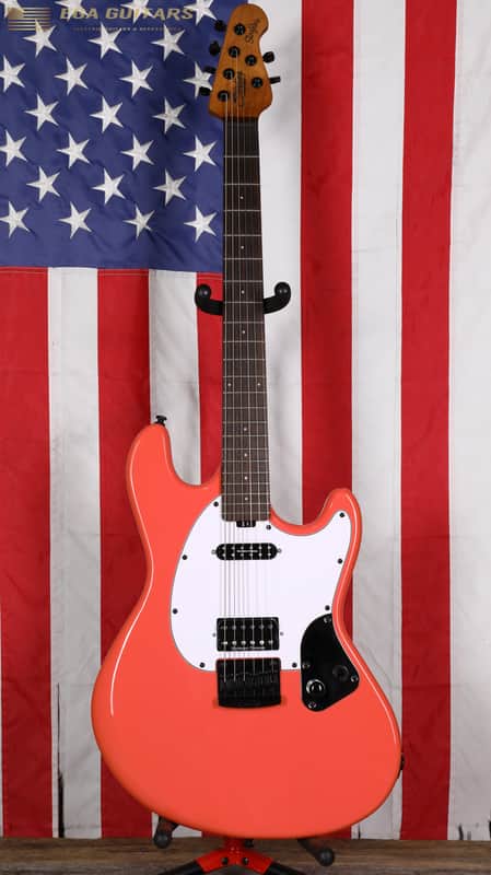 Sterling Fluff Signature Stingray Guitar - Rula Thumb Red image 1