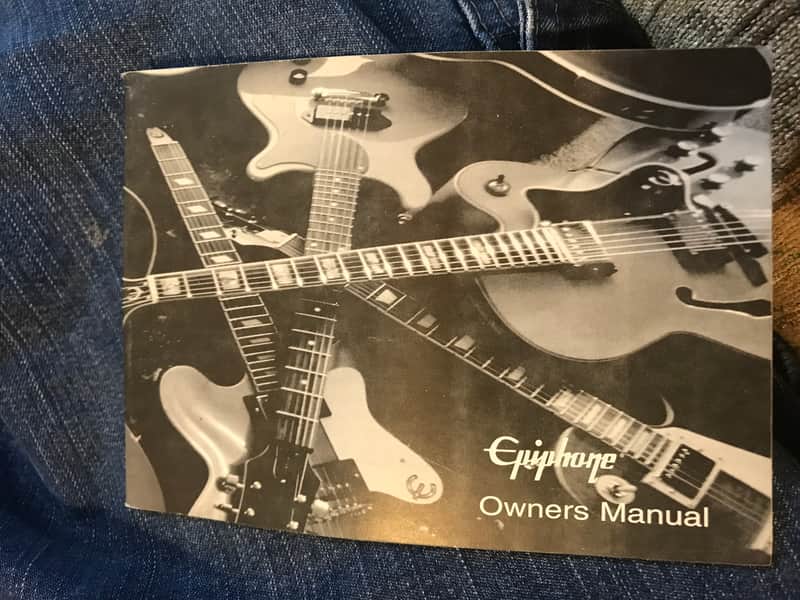 Epiphone Guitar Manual in Black & White 2003 image 1