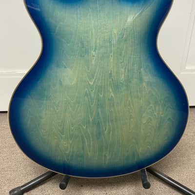 D'Angelico Premier DC XT Semi Hollowbody Electric Guitar - Blue Burst image 5