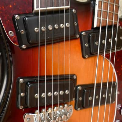 Mosrite Doubleneck 4/6 Bass Guitar 1973 Sunburst image 16