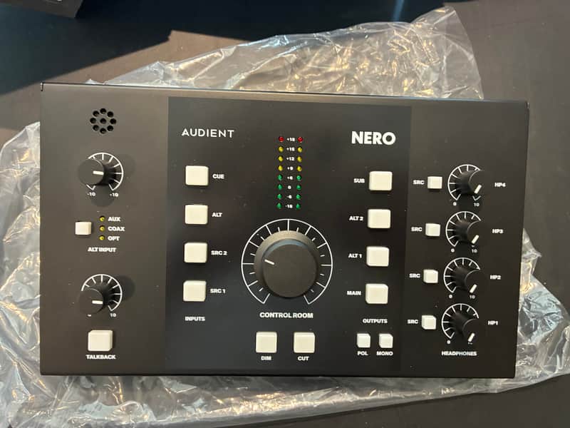 Audient Nero Desktop Monitor Controller 2019 - Black and Gray image 1
