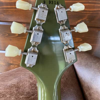 Video! 2019 Gibson Custom Shop Special Order '59 1959 Flying V Reissue Olive Drab Green image 4