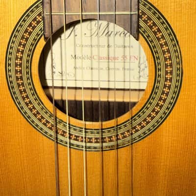 J MARCARIO MODEL C55FN CONCERT GUITAR image 6