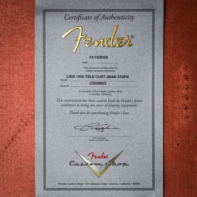 Fender Custom Limited Edition 1960 Telecaster Custom Journeyman- 3 Tone Sunburst Sparkle 2026 (CZ588623) image 6