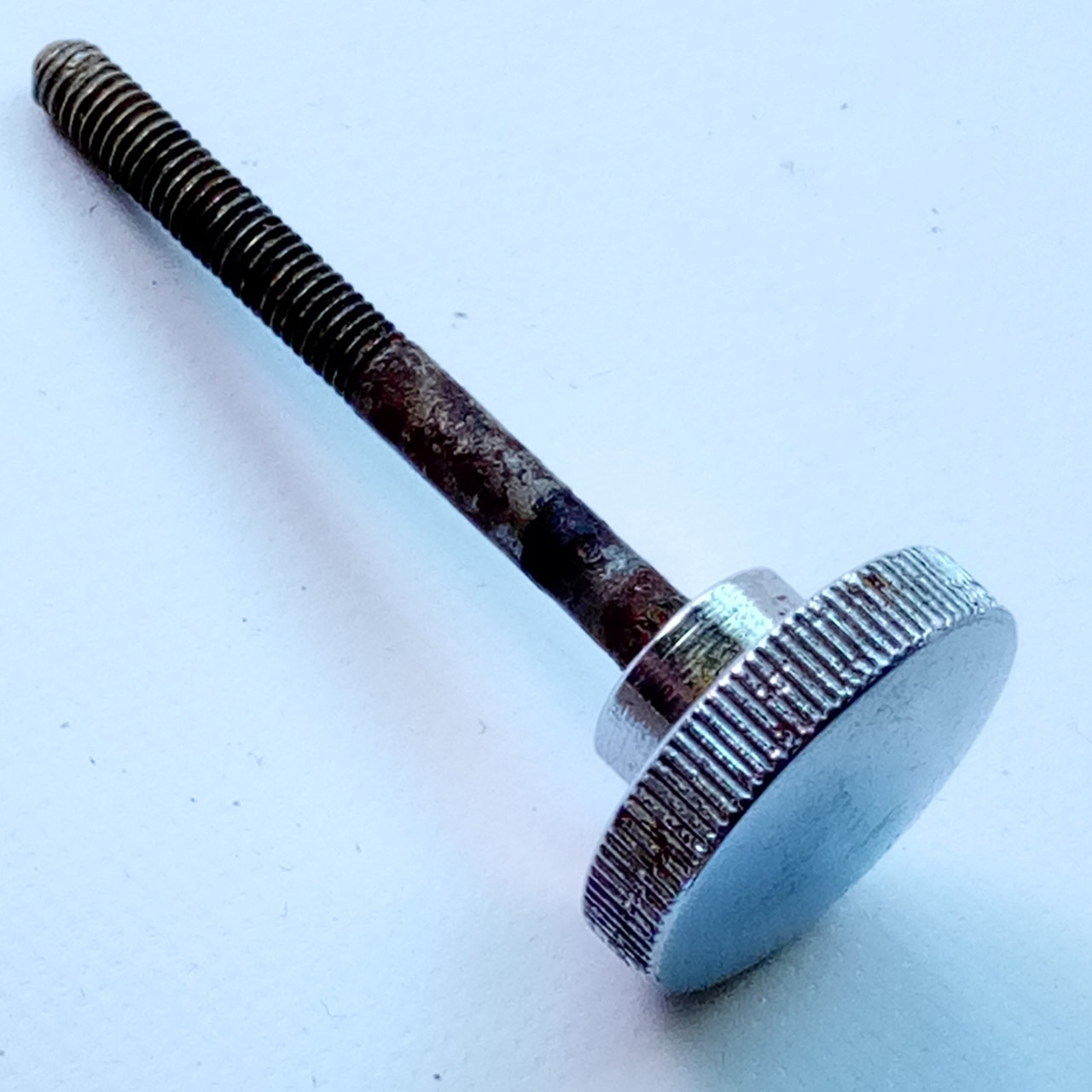 Ludwig 70s Muffler Tensioner Knob Snare/Tom Drum Rod 1"Dial Chrome Vintage USA — main photograph