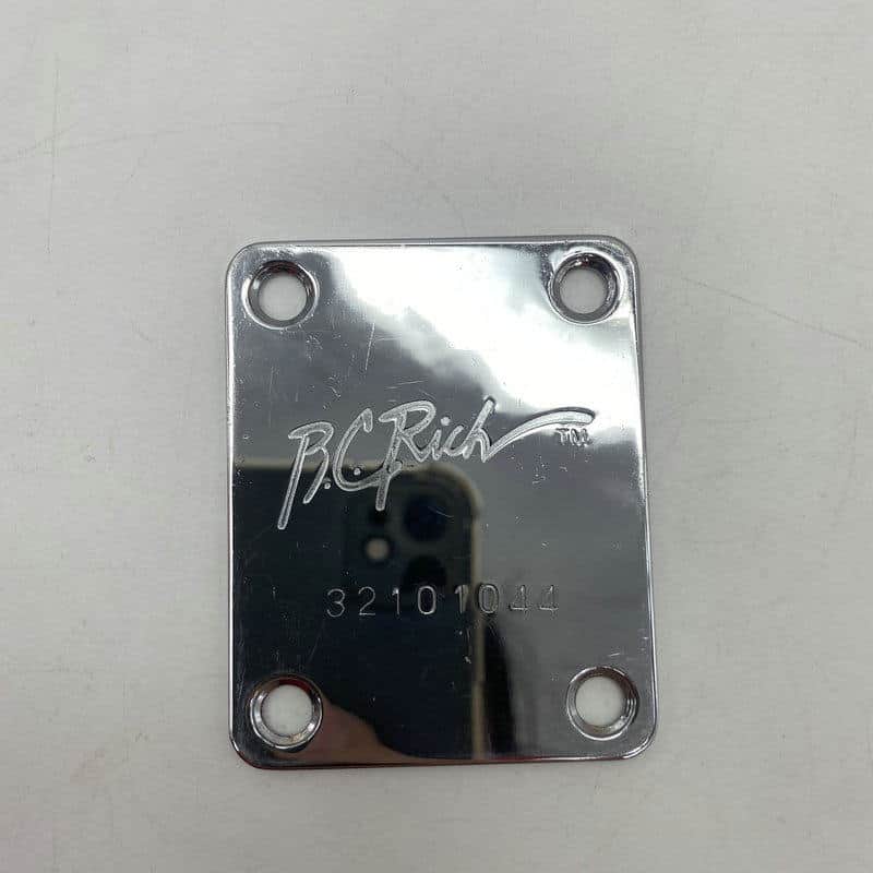 BC Rich Chrome Guitar Neck Plate image 1