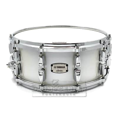 Yamaha Absolute Hybrid Maple Snare Drum 14x6 Polar White image 1