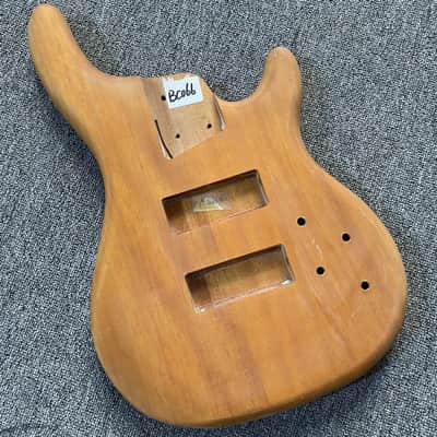 Mahogany Wood 5 String Bass Guitar Body image 1