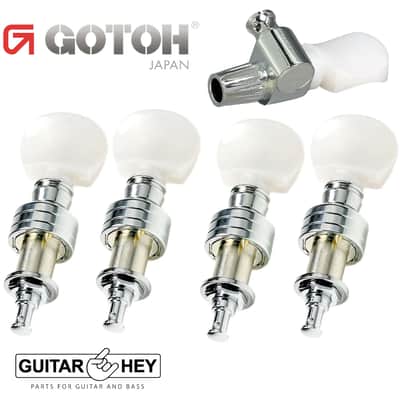 NEW Gotoh SPBJ-4/5-PW Sealed PLANETARY Banjo Tuning Keys 5 Tuners Set - CHROME