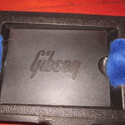 ~1983 Gibson Protector Case Black w/ Blue Interior image 5
