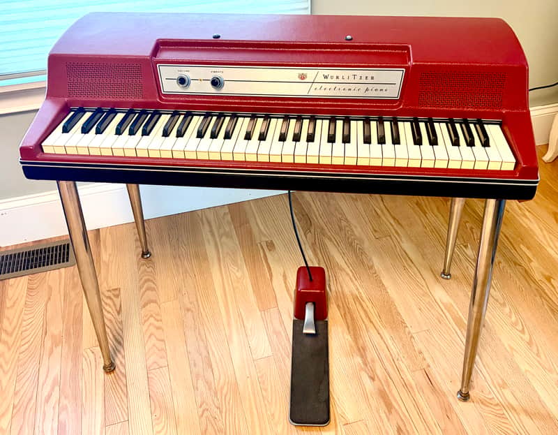 Serviced and upgraded Wurlitzer 200 with legs and sustain pedal image 1