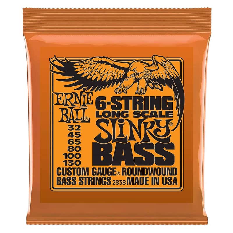 Ernie Ball 2838 6-String Long Scale Slinky Bass Strings image 1