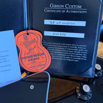 Gibson Custom Shop '68 Les Paul Custom Reissue 1999 - Present Ebony image 23