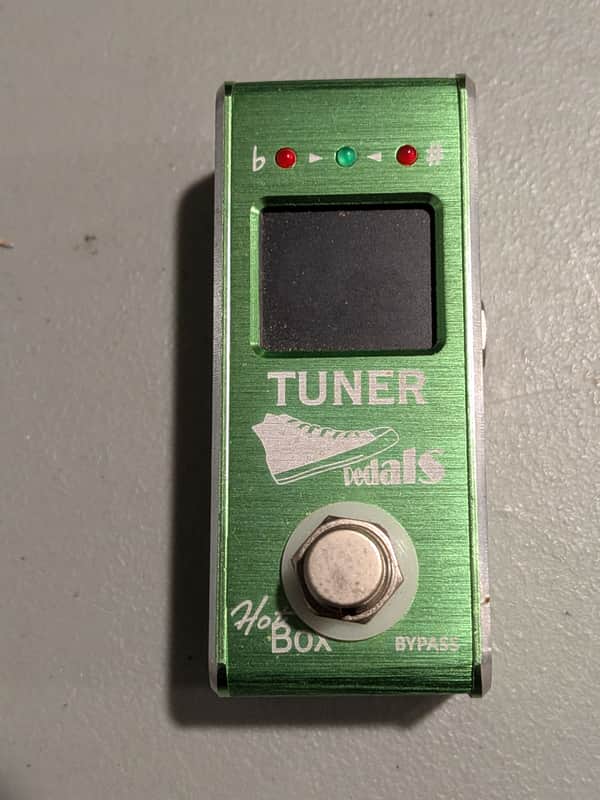 Hot Box Pedals Tuner Attitude Series Mini Green Chromatic Guitar / Bass Tuner Pedal True Bypass image 1