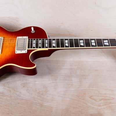 CoolZ ZLS-2/FM MIJ 2007 Cherry Sunburst Flame Top Made in Japan w/ Bag image 2