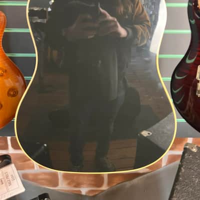 Gibson 1950s J45 Original Ebony 2021 Dreadnought Electro-Acoustic Guitar image 11