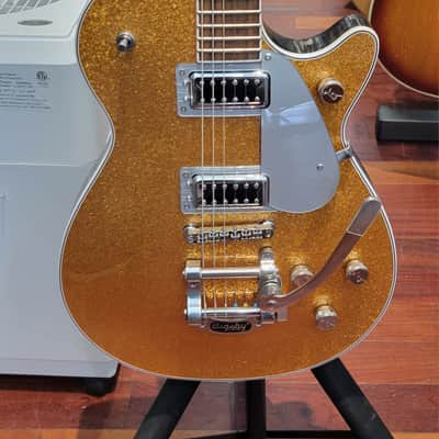 Gretsch Electromatic Sparkle Jet FT Single Cut with Bigsby - Gold Sparkle image 1