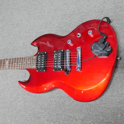 ESP LTD Viper 10 2000s - Candy Apple Red. Roland GK3 Midi pickup installed image 6