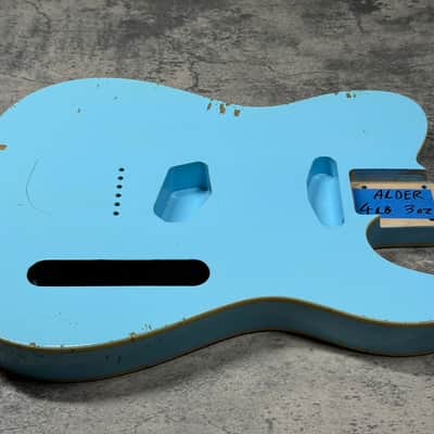Real Life Relics Tele® Telecaster® Body Double Bound Aged Sonic Blue image 2