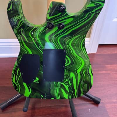 Jackson Pro DK2M 2014 - Slime Green Swirl image 6