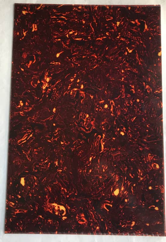 Celluloid 4-Ply Guitar Bass Body Blank Pickguard Sheet Light Brown Tortoise image 1