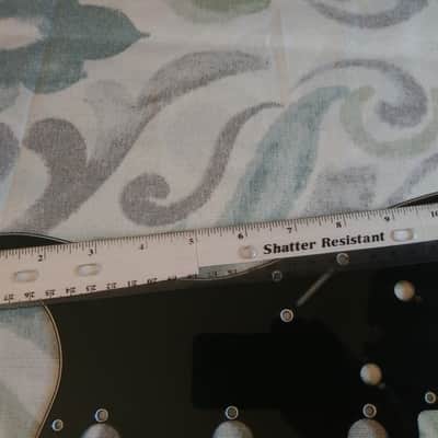 Strat Style Pickguard (Black) (S-S-S) for Electric Guitars image 9
