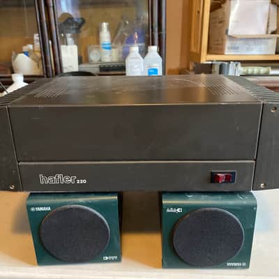 Hafler DH-220 mid 80's - Black finish on body and heat sinks on sides image 1